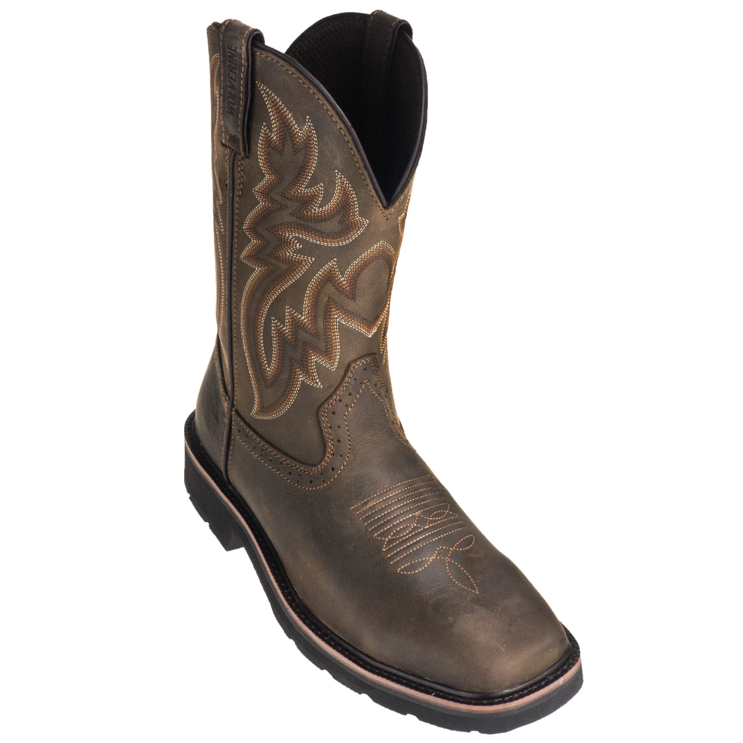 Wolverine Boots: Men's 10704 Dark Brown Rancher Slip Resistant Pull On Boots 6 Wolverine Boots: Men's 10704 Dark Brown Rancher Slip Resistant Pull On Boots - Image 6