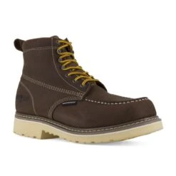 Iron Age Boots: Men's IA5064 Brown 6" Work Boot Soft Toe Work Boot
