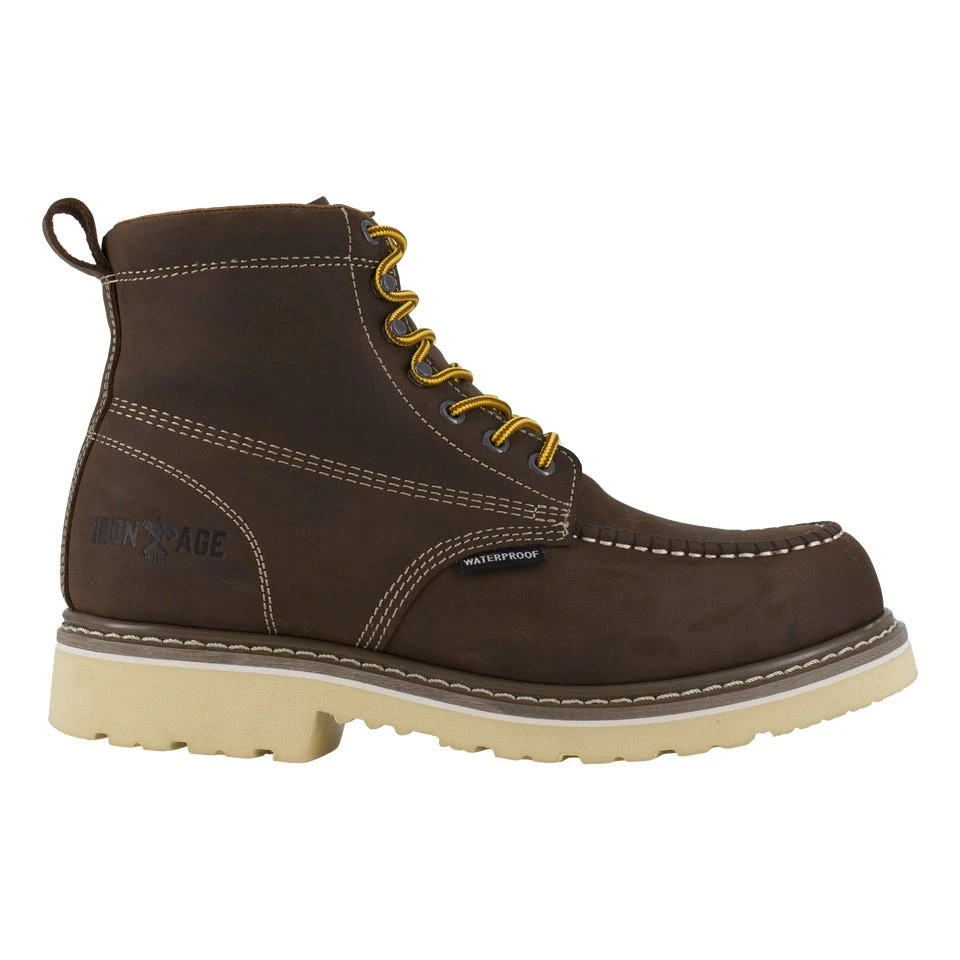 Iron Age Boots: Men's IA5064 Brown 6" Work Boot Soft Toe Work Boot 2 Iron Age Boots: Men's IA5064 Brown 6" Work Boot Soft Toe Work Boot - Image 2