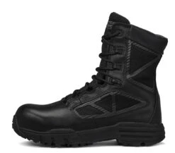 Tactical Research Boots: Men's TR998ZWPCT Black TR Chrome Side-Zip Waterproof CT Combat Boots -Boots Hub Shop z1 zn ng
